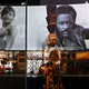 The crown on this sculpture by Nigerian artist Olowe of Ise helped inspire the design of the museum.
Chip Somodevilla/Getty Images